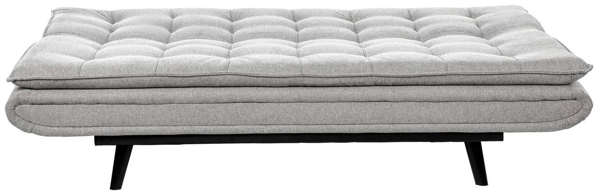 Rozkládací pohovka SUN, šedá, sklopná, max. 360 kg - šedá/černá, Moderní, dřevo/textil (190/83/93cm) - Mömax