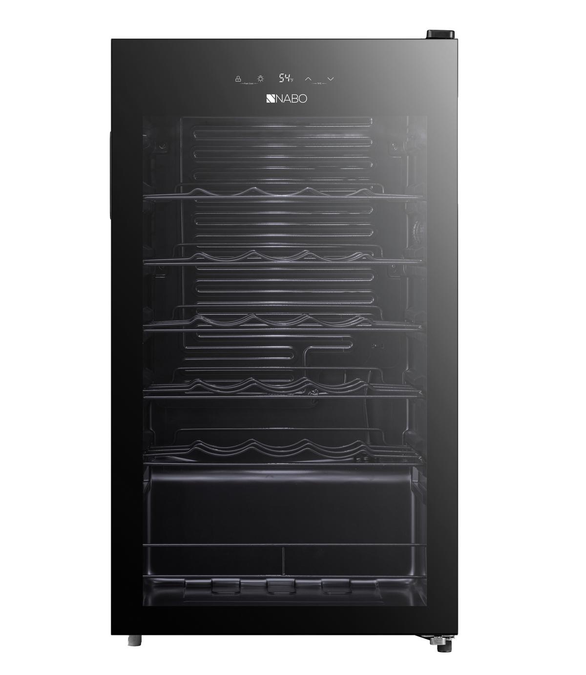 Weinkühlschrank Nabo Ws 9636 - Schwarz, Basics, Metall (47/84,5/44cm) - Nabo