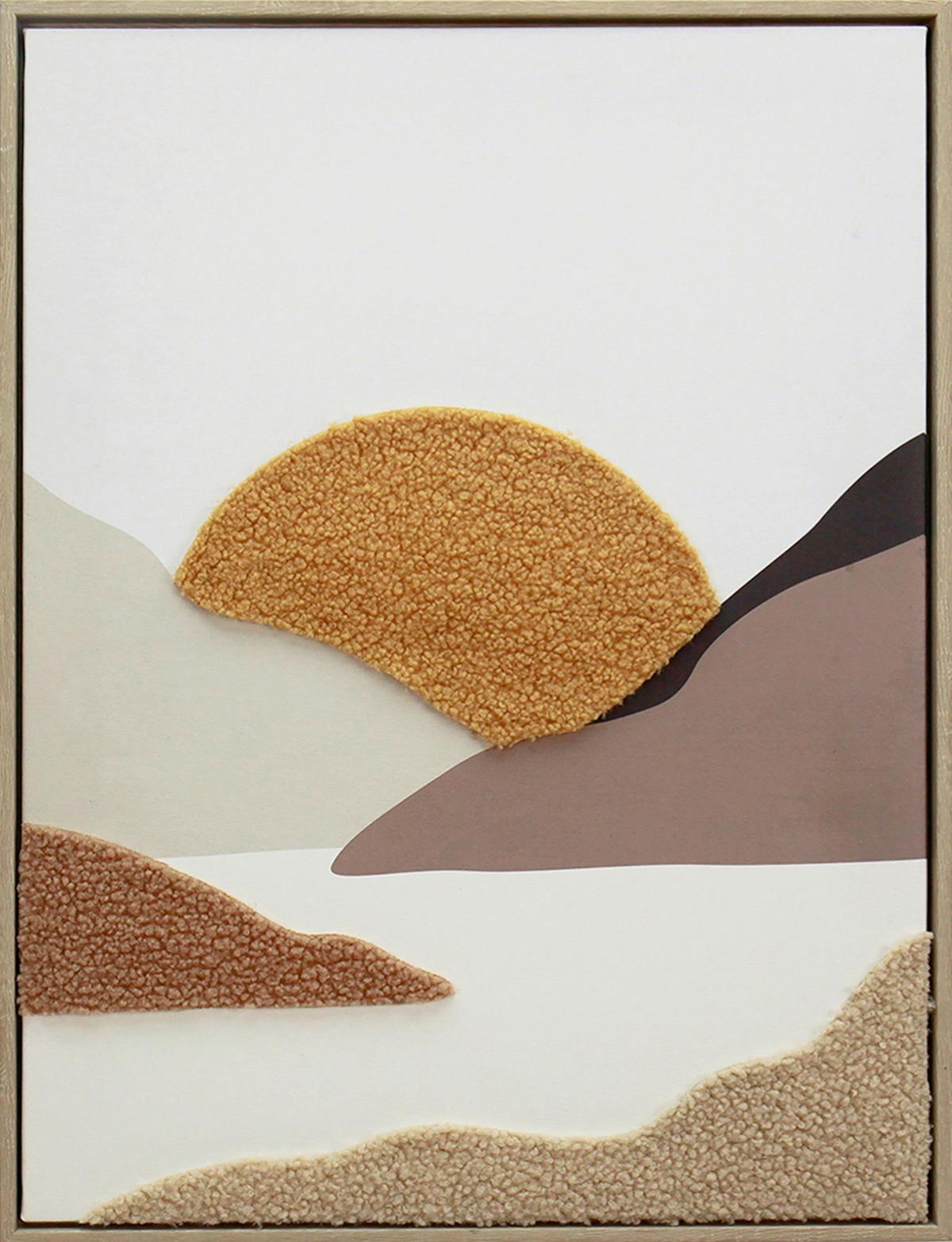 Obraz na plátně MIKE, 45x60x2,3cm - oranžová/černá, Moderní, kompozitní dřevo/textil (45/60/2,3cm) - Mömax