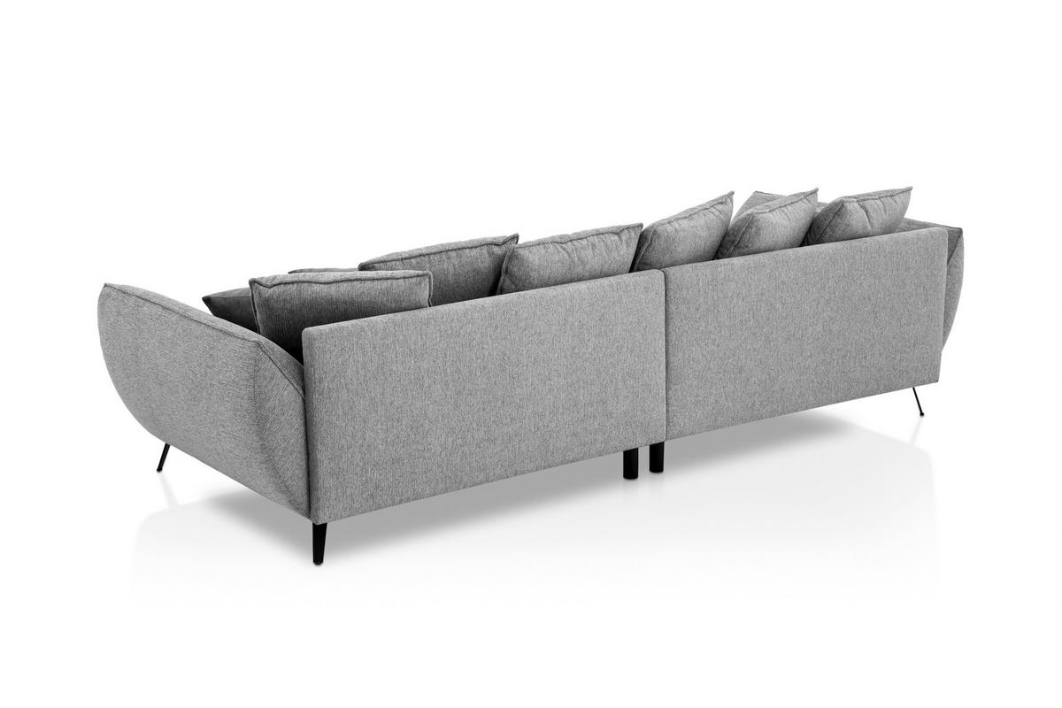 Bigsofa Triton Dunkelgrau B: 311 Cm - Dunkelgrau/Schwarz, Design, Textil (311/95/130cm) - Livetastic