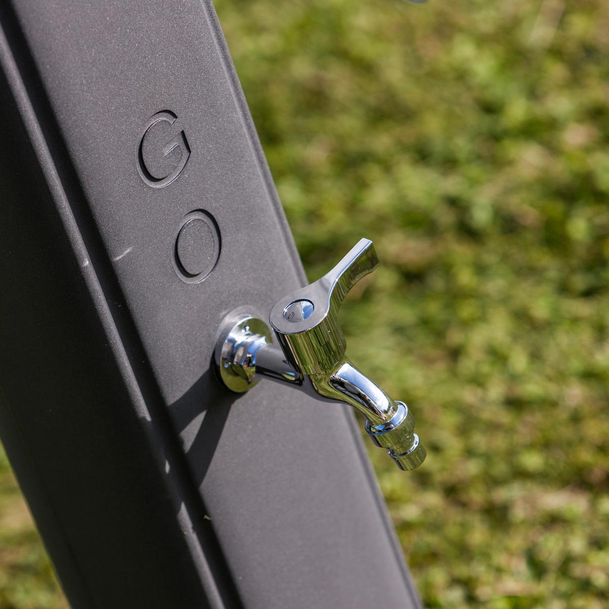 Solardusche Dusche - Dunkelgrau, KONVENTIONELL, Kunststoff (24,5/22/119cm) - Gre