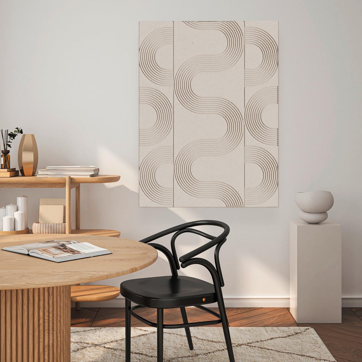 Akustický panel MARIELLA - béžová, textil (90/120cm) - Premium Living