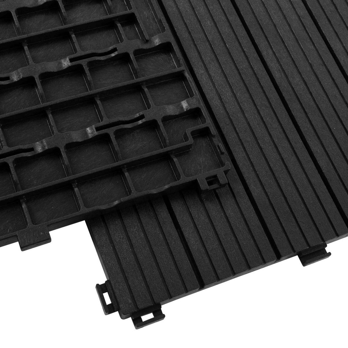 Terrassenfliese Claire Grau - Grau, KONVENTIONELL, Kunststoff (30/30cm) - Ambia Garden