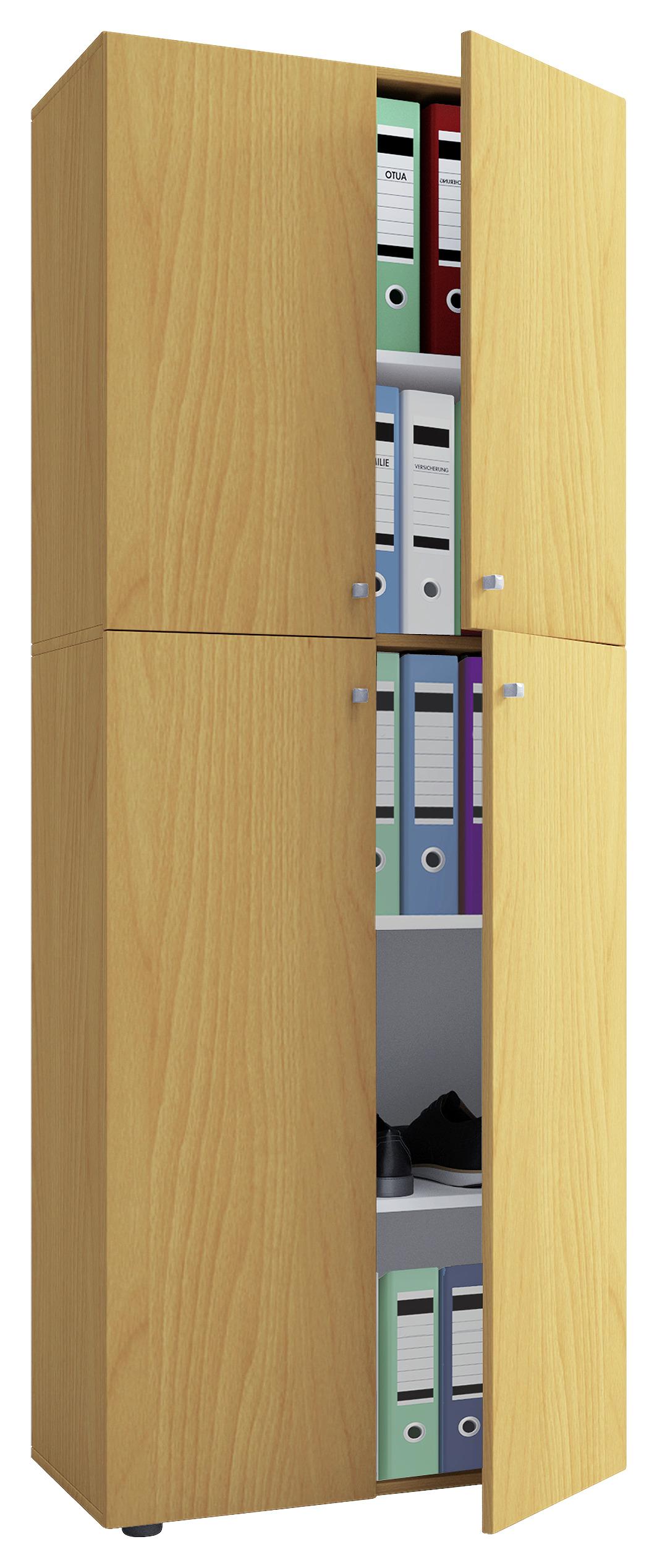 Großer Aktenschrank buchefarben