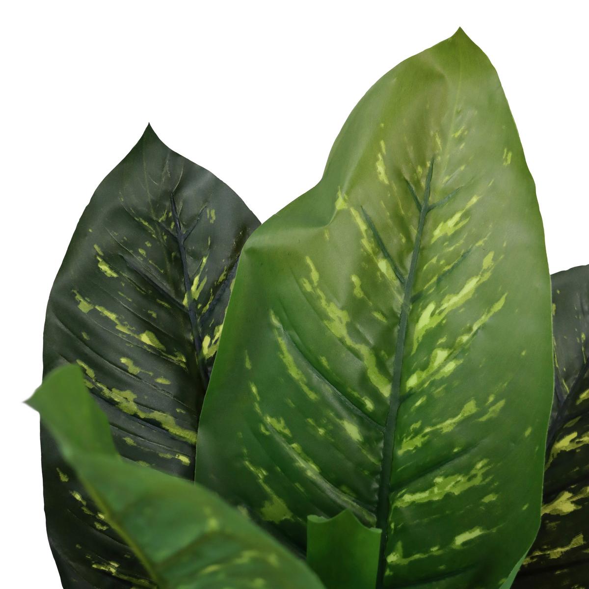 Kunstpflanze Grün/schwarz B: 42 Cm - Schwarz/Grün, MODERN, Kunststoff (42/80/33cm) - MID.YOU