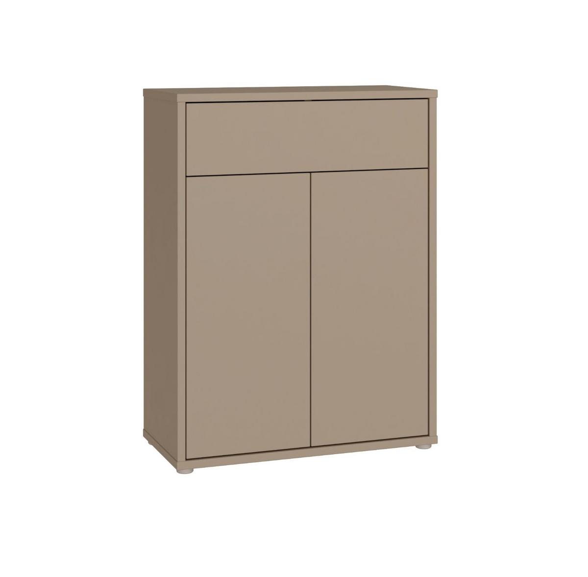 Komoda SPRINGS - béžovohnedá, Modern, kompozitné drevo (74,5/99,1/34,9cm)