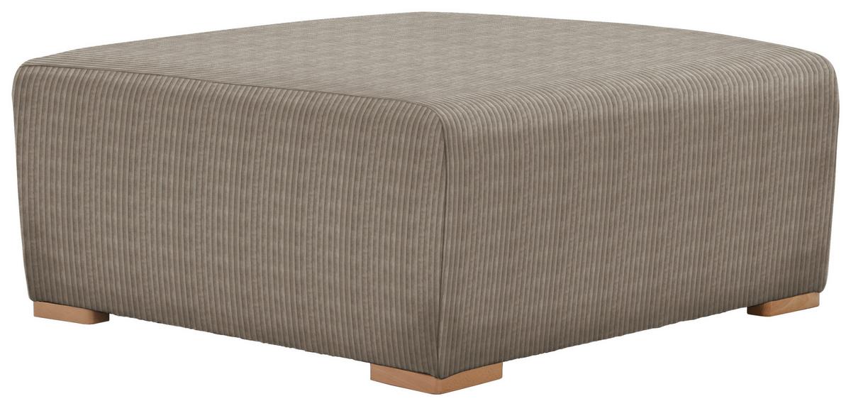 Hocker Vouge Taupe Bxhxt: 101x44x92 Cm - Taupe/Buchefarben, KONVENTIONELL, Textil (101/44/92cm) - Livetastic