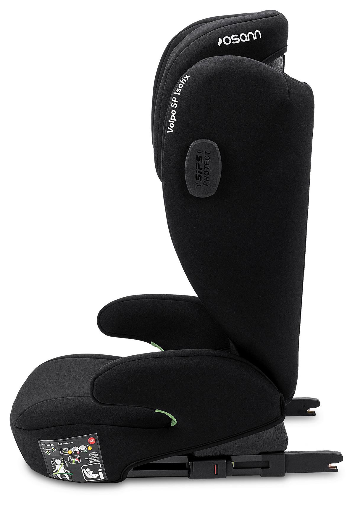 Kinderautositz Osann  Volpo Sp Isofix - Schwarz, Basics, Kunststoff/Textil (37/43/77cm) - Osann