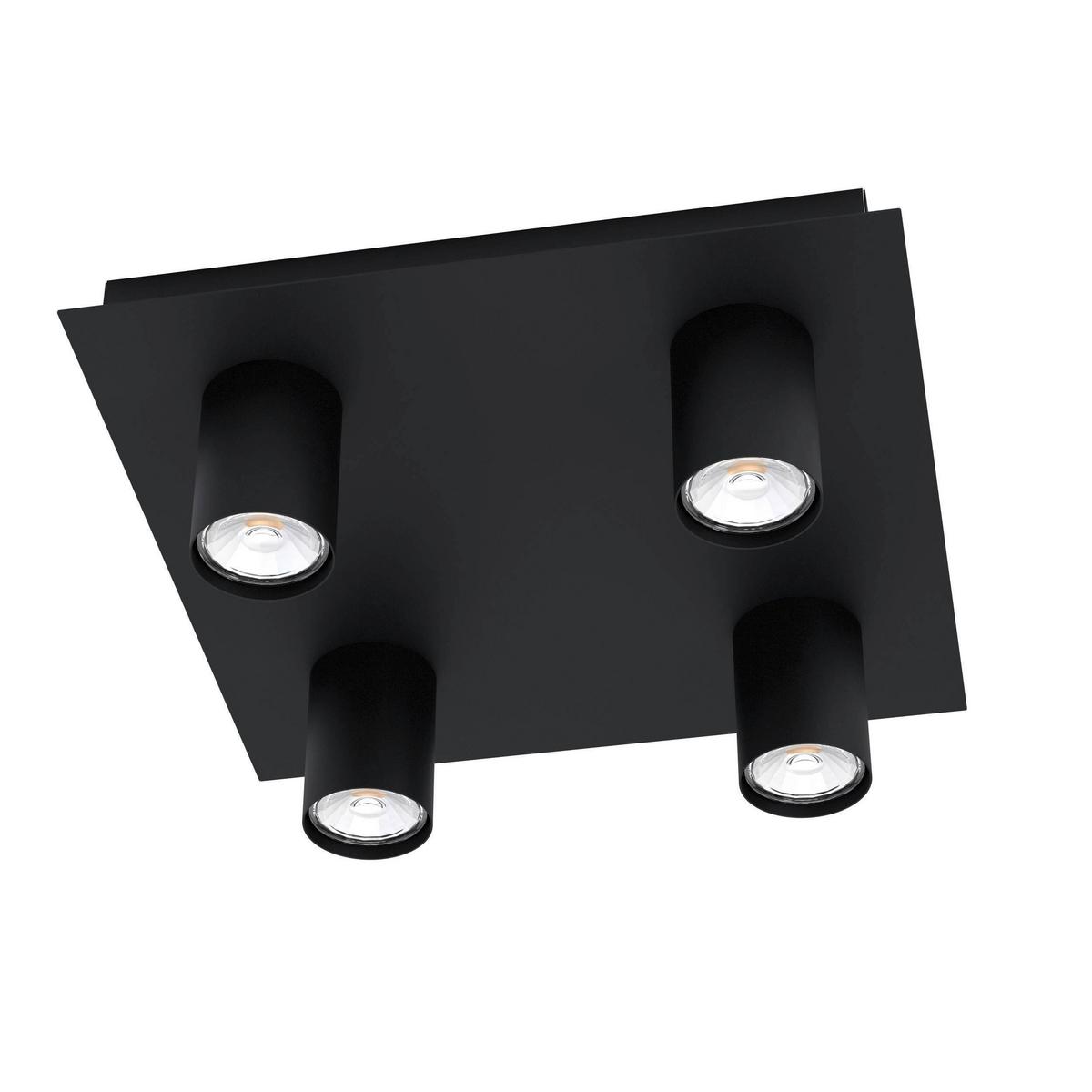 Led-strahler 99516* Valcasotto - Schwarz, Design, Metall (32/32/10cm) - Eglo