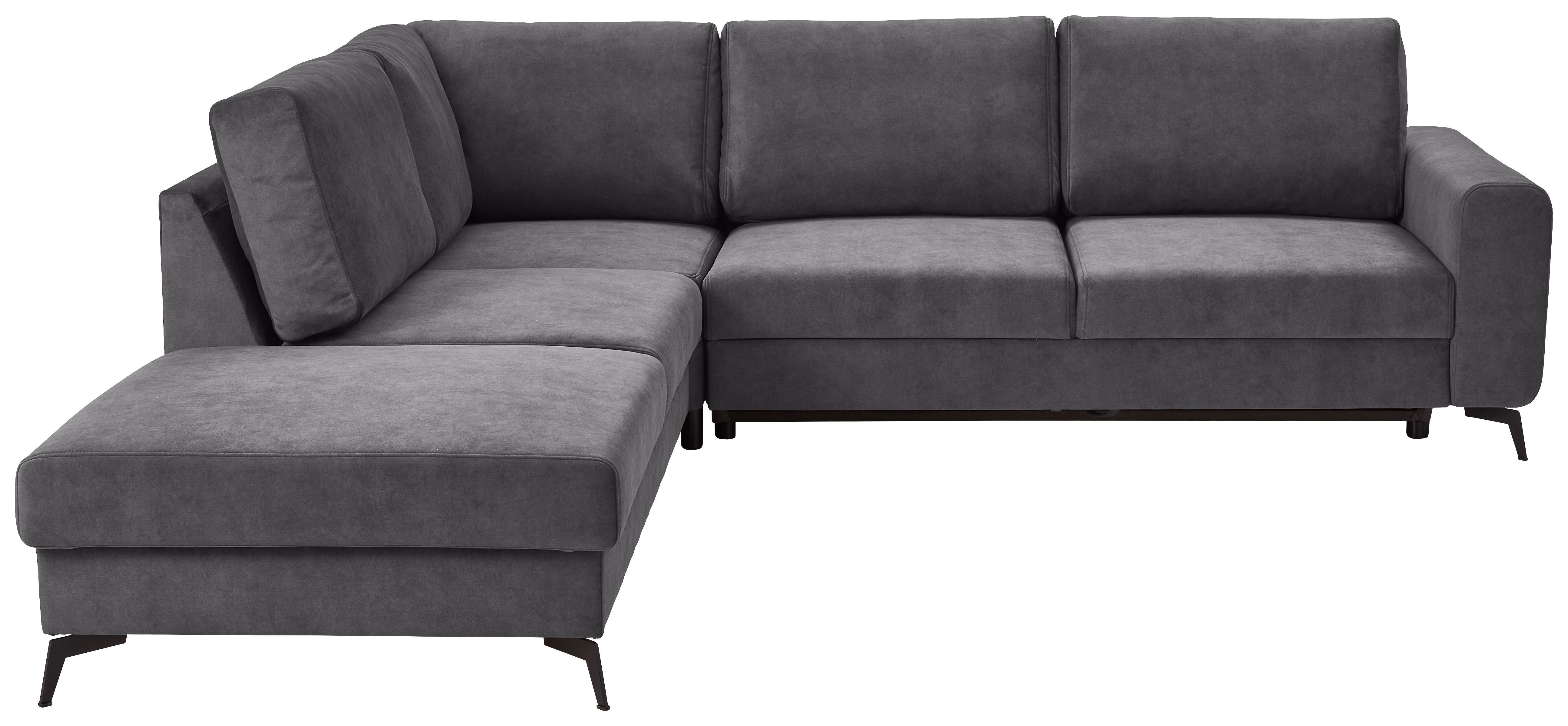 Ecksofa Mit Schlaffunktion Adesso Dunkelgrau Chenille