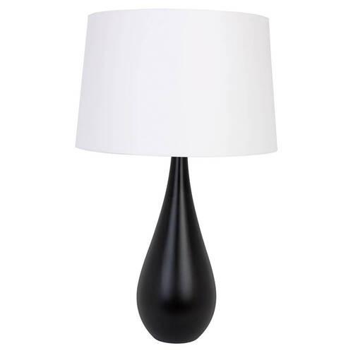 Tischleuchte 4112239 Vase - Schwarz, Design, Holz (40/64cm)