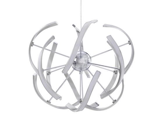 Led Závesná Lampa Lucy Max. 60 Watt - chrómová, Moderný, kov (45cm) - Modern Living Led Závesná Lampa Lucy Max. 60 Watt - chrómová, Moderný, kov (45cm) - Modern Living