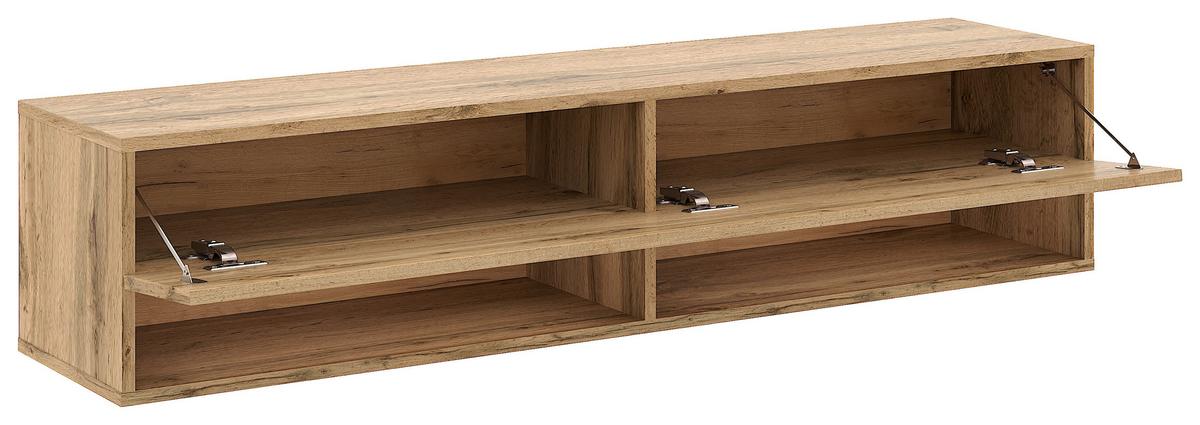 Lowboard Derby 140 - Eiche Wotan, Design, Holzwerkstoff (140/31,5/32,5cm) - Livetastic