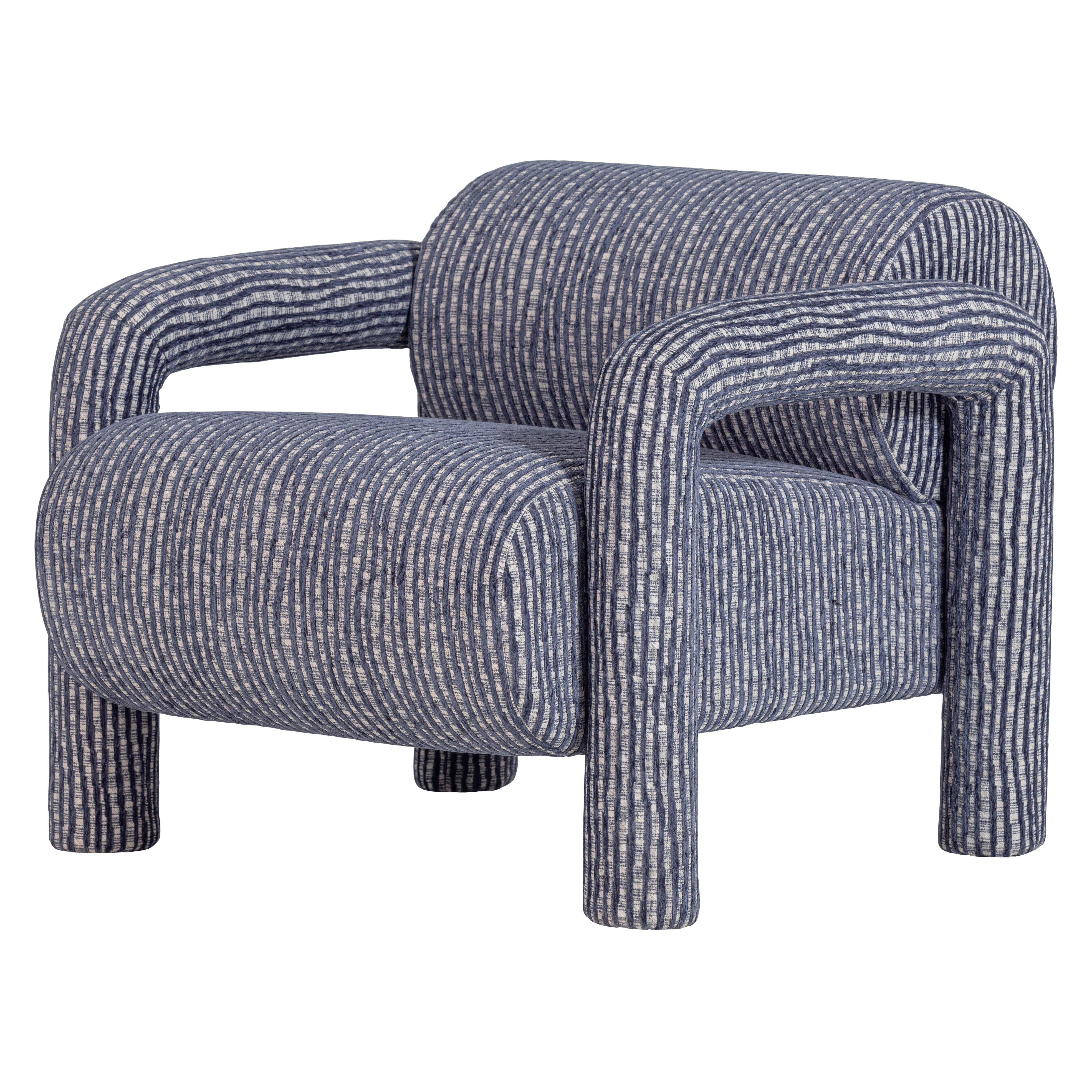 SESSEL Lenny Graublau B: 76cm - Graublau, MODERN, Textil (76/65/82cm) - Livetastic