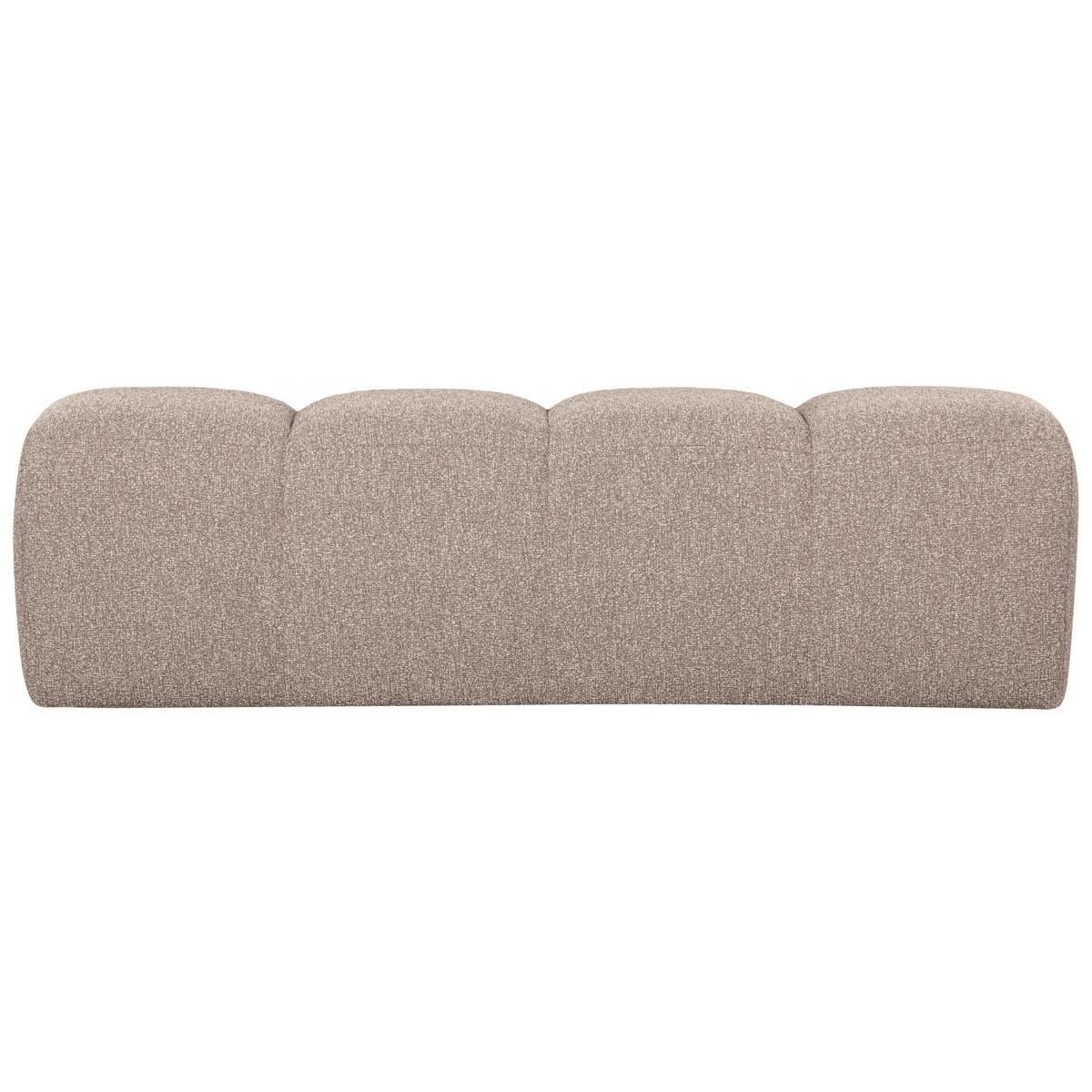 Sitzbank Mojo Beige B: 164 cm - Beige, Design, Textil (164/49/45cm) - Livetastic