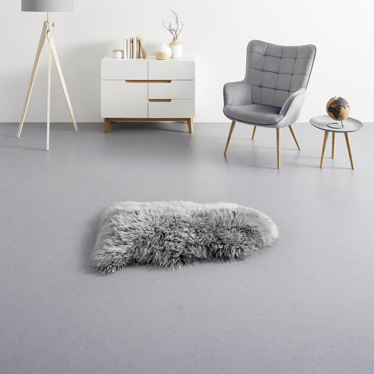 OVČÍ KOŽEŠINA Jenny, 90-105/60cm, šedá - šedá, kožešina (60/90-105cm) - Modern Living