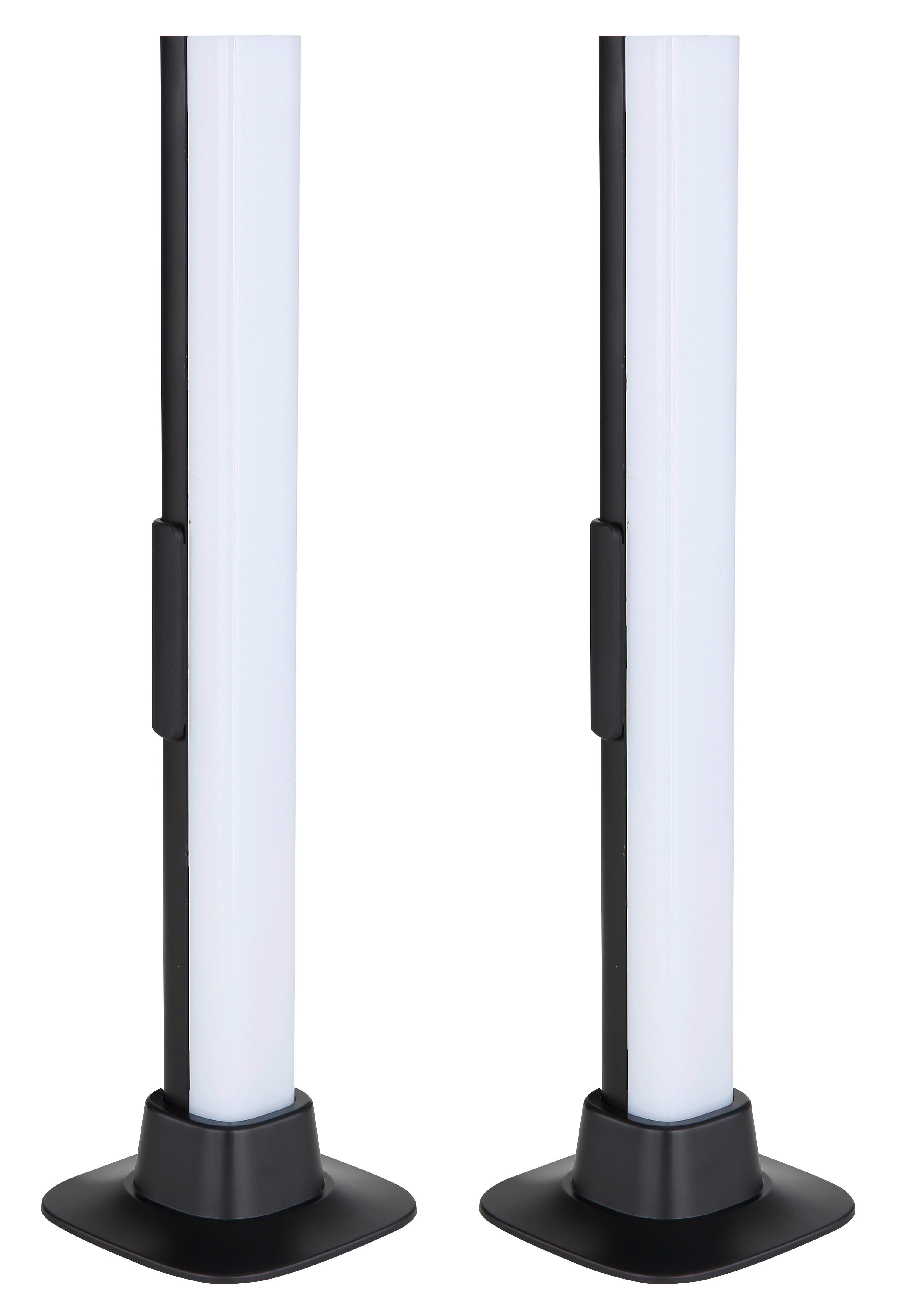 LED-Tischleuchte 25895sh - Opal/Schwarz, Design, Kunststoff (3/3/32,5cm) - Globo