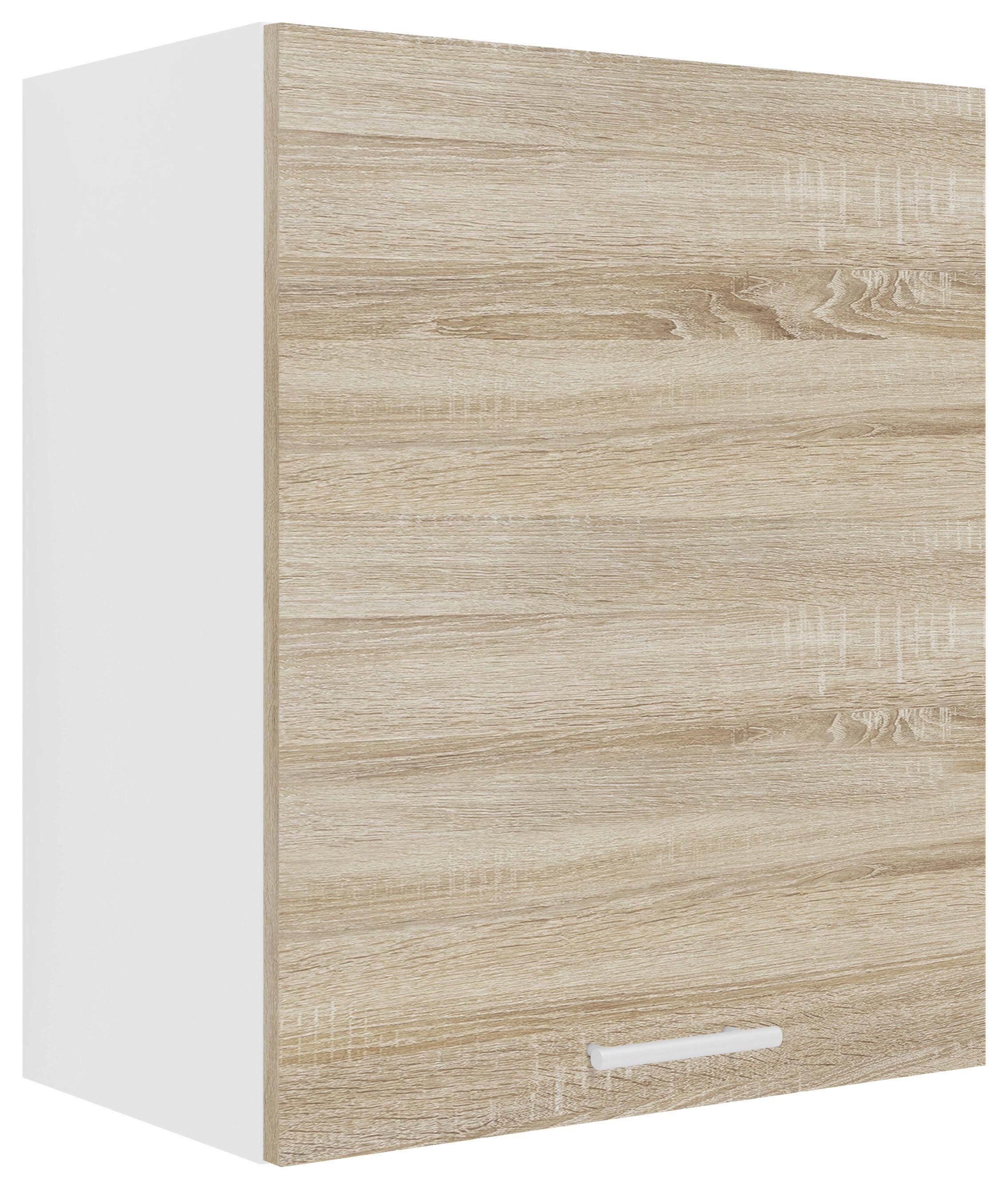 Küchenoberschrank Esilo B: 50 Cm Weiß/eiche Dekor - Weiß/Sonoma Eiche, KONVENTIONELL, Holzwerkstoff (50/60/31cm) - MID.YOU