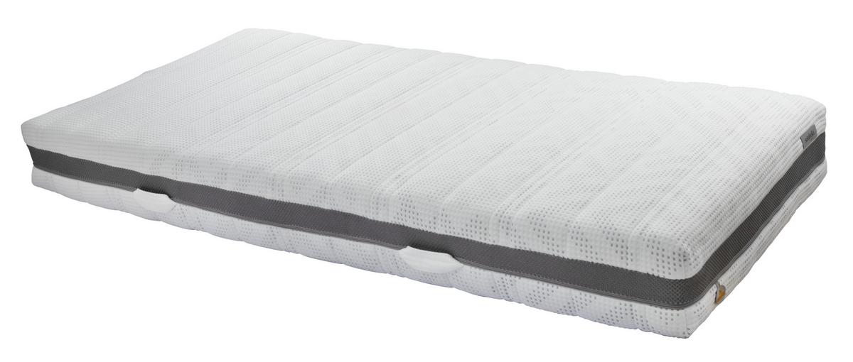 Gelschaummatratze Phoenix 90x200 cm H3 H: 20 cm - Weiß, Textil (90/200cm) - Sembella