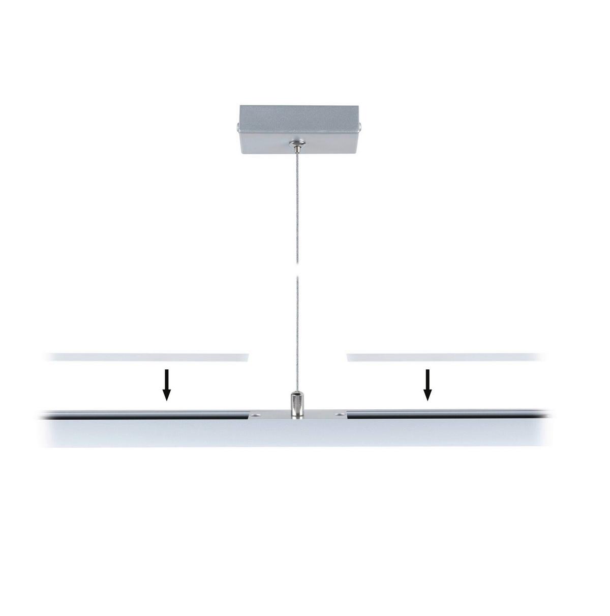 Schienensystem-abdeckschiene Linion Chromfarben B: 3,6 Cm - Chromfarben, Basics, Kunststoff (100/3,6/0,1cm) - Paulmann