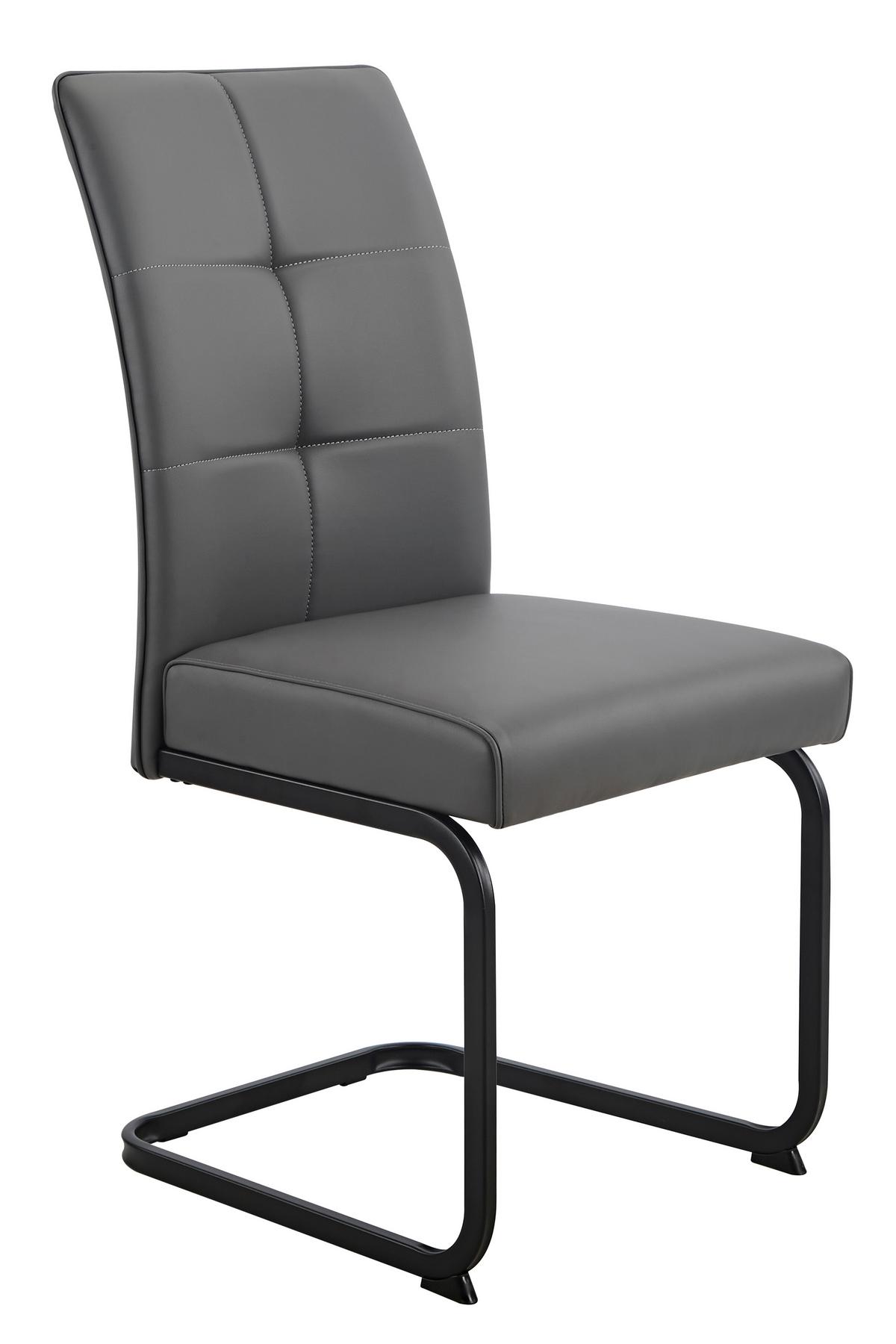 SCHWINGSTUHL-SET MALTA II S 4ER-SET - Schwarz/Grau, MODERN, Textil/Metall (46/97/61cm) - P & B