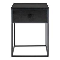 Beistelltisch Vita Schwarz B: 40 cm - Schwarz, Design, Holz/Metall (40/55/40cm)