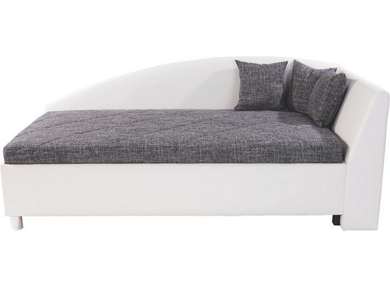 Polsterbett Andrew 110x200 Weiß/Grau - Silberfarben, MODERN, Textil (110/200cm) Polsterbett Andrew 110x200 Weiß/Grau - Silberfarben, MODERN, Textil (110/200cm)