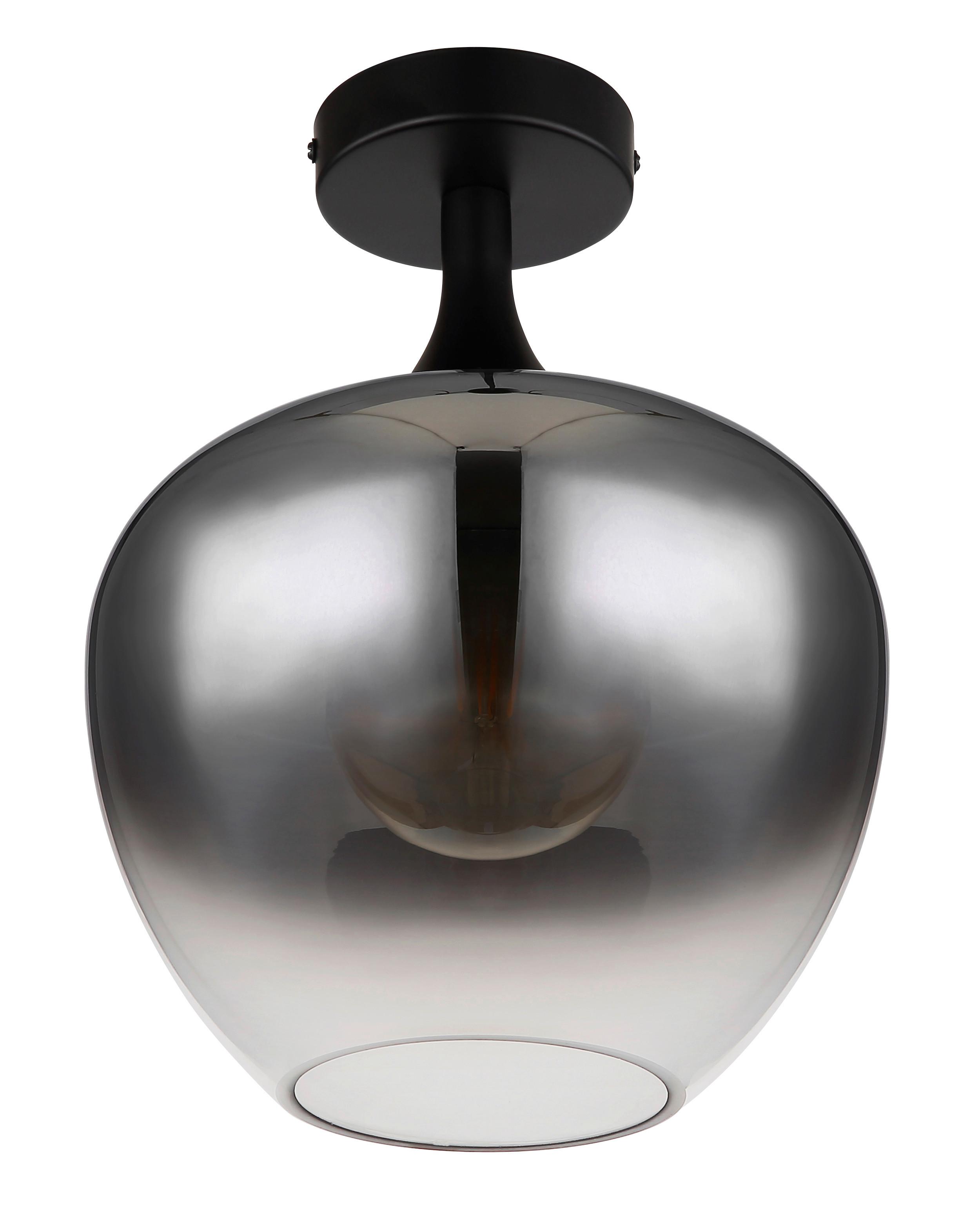 Deckenleuchte 15548d Maxy - Schwarz, Basics, Glas/Metall (24/31,5cm) - Globo