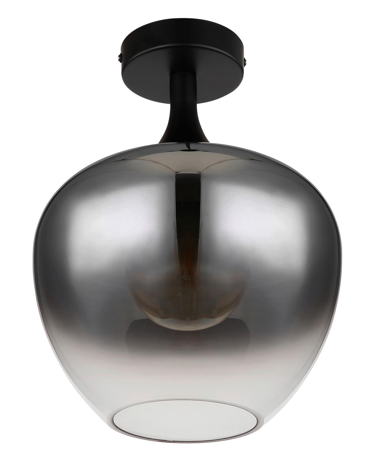 Deckenleuchte 15548d Maxy - Schwarz, Basics, Glas/Metall (24/31,5cm) - Globo