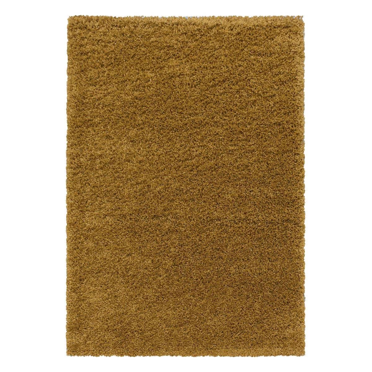 Hochflorteppich Sydney Goldfarben 80x150 cm - Goldfarben, Basics, Textil (80/150cm)