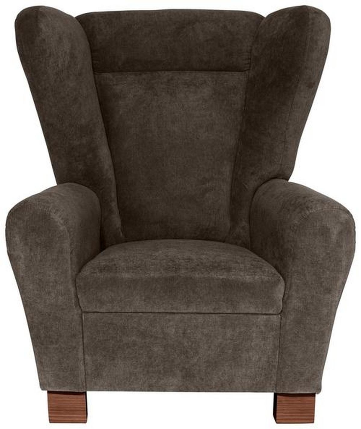 Kreslo Chandler - hnedá/tmavohnedá, Design, drevo/textil (95/109/97cm) - Ondega