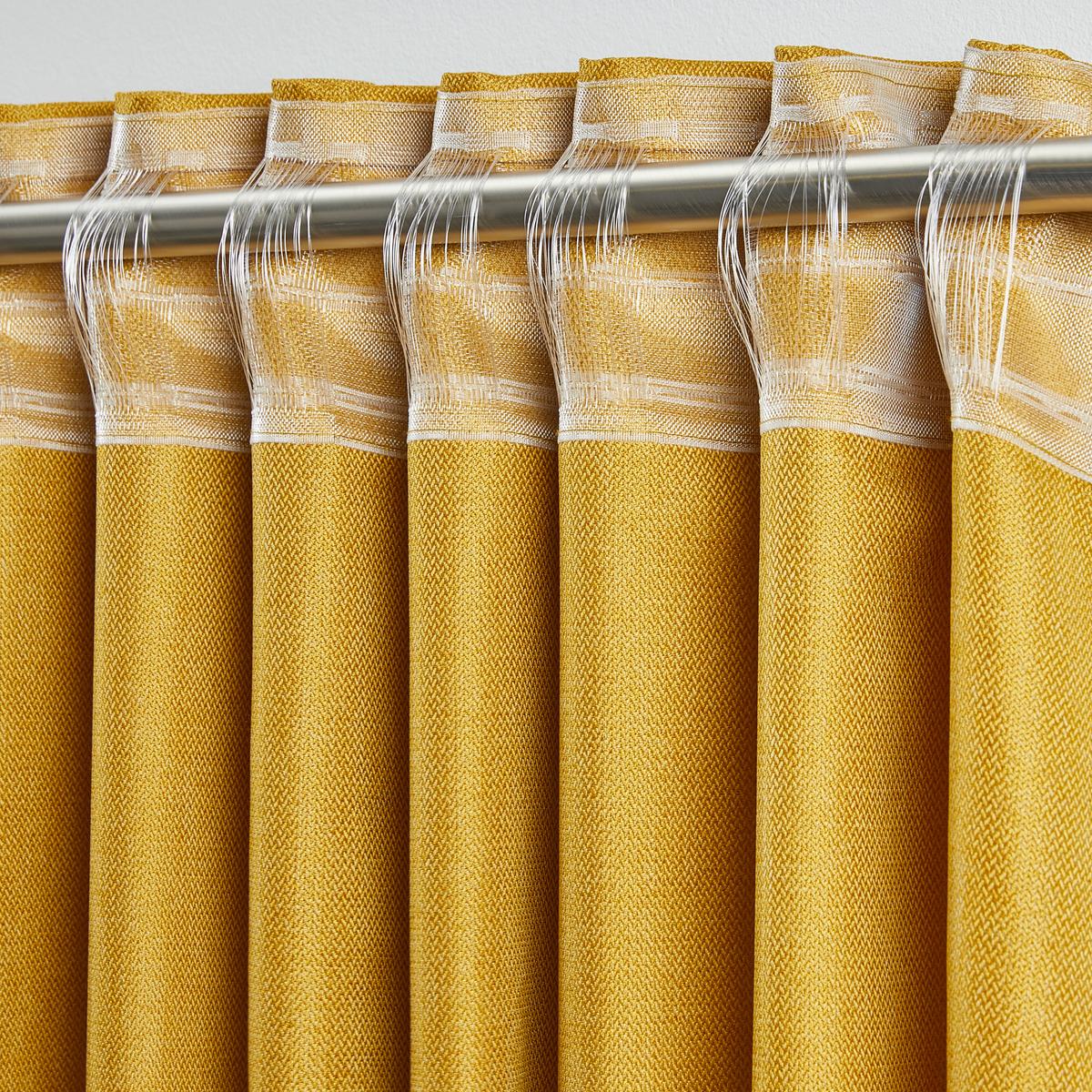 HOTOVÝ ZÁVĚS ANDI 2 KS/BAL. - žlutá, Konvenční, textil (140/245cm) - Modern Living