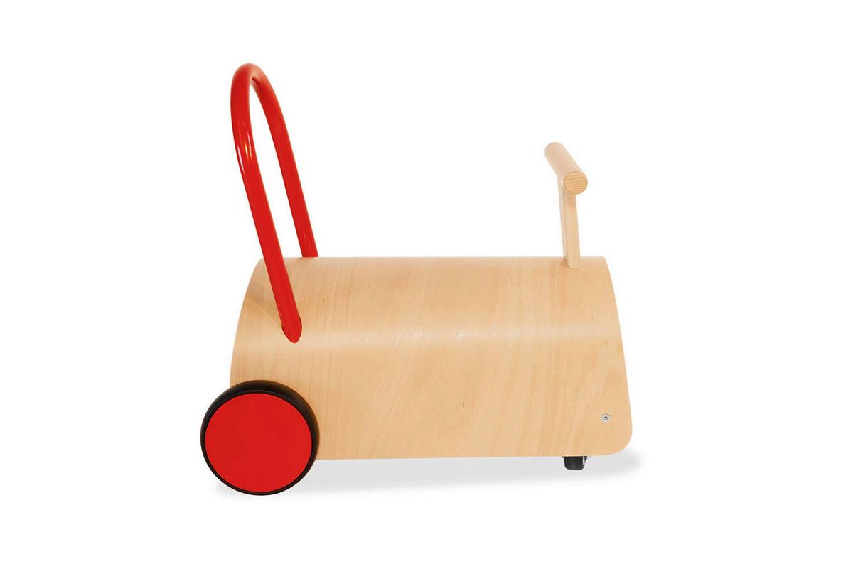 LAUFLERNHILFE ENZO - Rot/Naturfarben, Basics, Holz (L 47 cm/B 31 cm/H 45 cmcm) - Pinolino