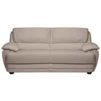 2-Sitzer-Sofa Nebolo Sandfarben Lederlook - Sandfarben, Design, Textil (209/97/100cm) - Livetastic