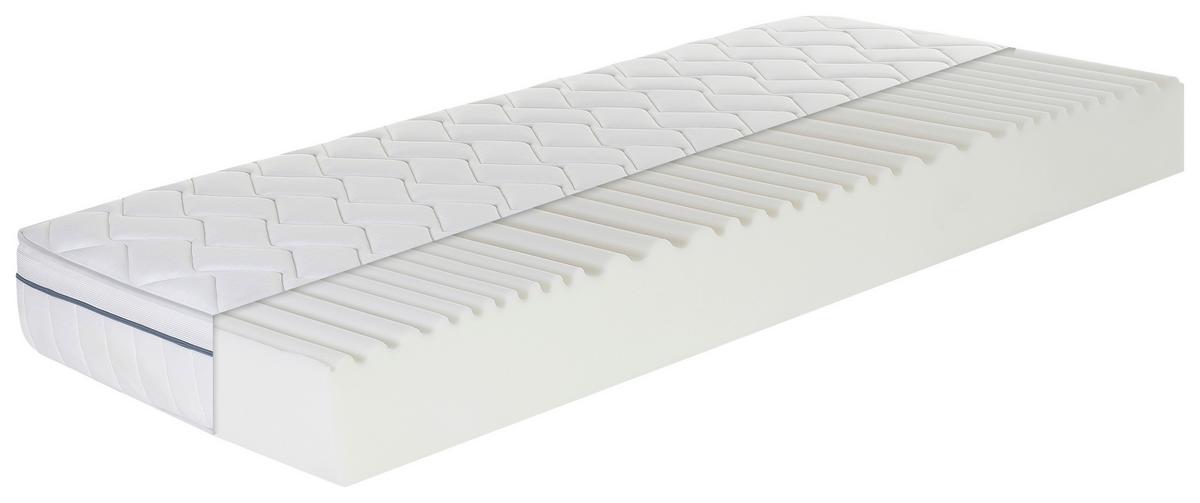 Kaltschaummatratze Air Wave 90x200 cm H2+h3, H: 19 cm - Weiß, Basics, Textil (90/200cm) - MID.YOU