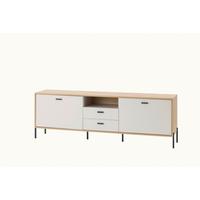 Lowboard Fredericia Eichefarben Kaschmir B: 196 cm - Kaschmir/Eichefarben, Design, Holzwerkstoff (196/65/40cm) - MID.YOU