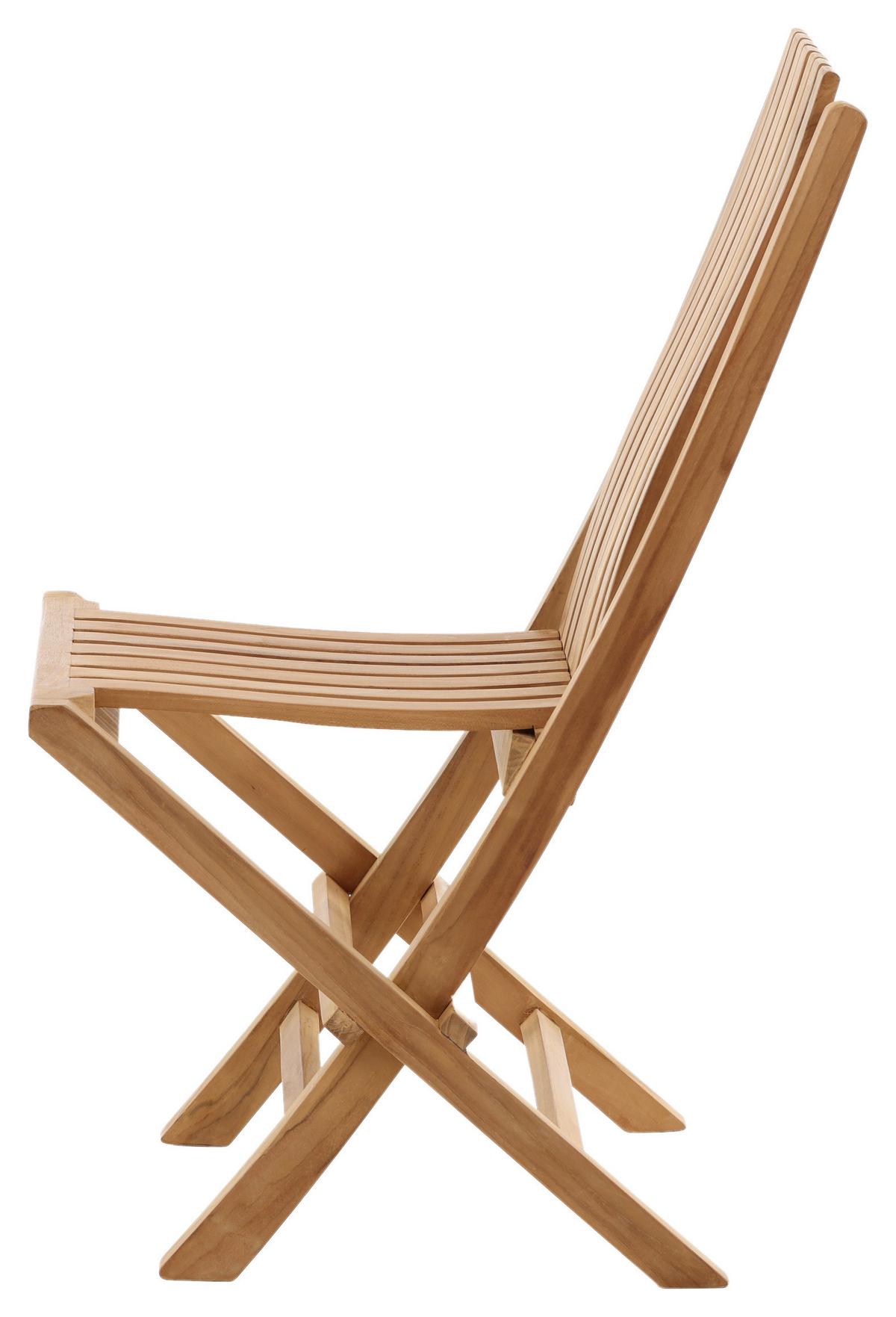 Gartensessel Klappbar Ghana Holz - Teakfarben, KONVENTIONELL, Holz (43/98/47cm) - Gardenson