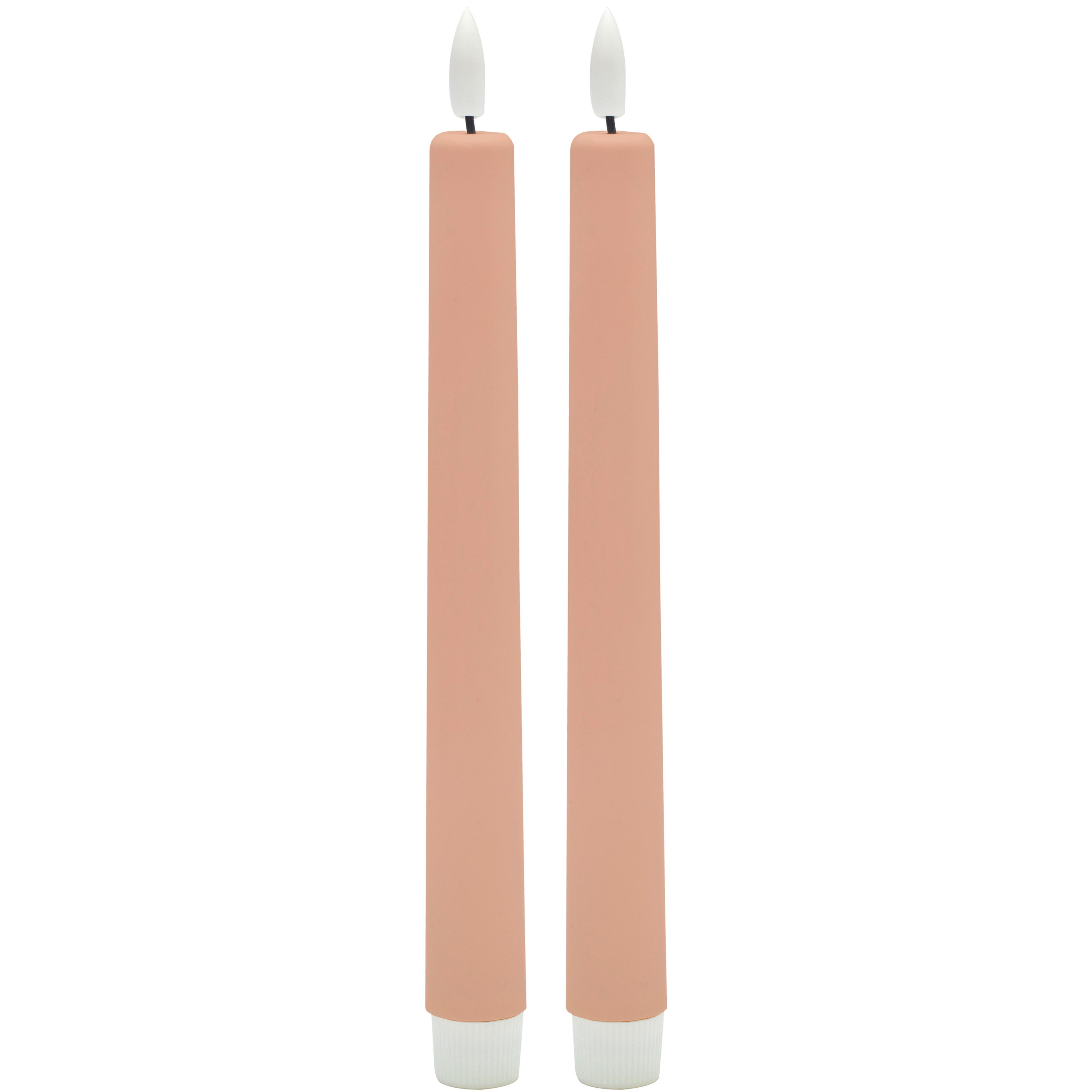 Dlhá sviečka RINA - piesková, plast/prírodné materiály (2,2/22cm) - Mömax