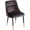 Stuhl Wl6.996 - Goldfarben/Schwarz, Design, Textil/Metall (49/85/56cm) - Livetastic