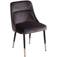 Stolička sivá/zlatá - čierna/sivá, Design, kov/textil (49/85/56cm) - Livetastic