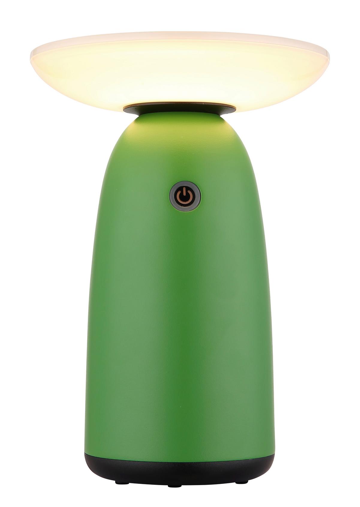 Solarleuchte Touchdimmer - Opal/Schwarz, Design, Kunststoff/Metall (16/22,5cm) - Globo