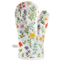 Ofenhandschuh Linessa - Pink/Gelb, MODERN, Textil (31/16cm) - Luca Bessoni