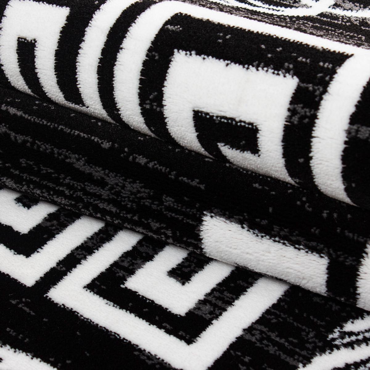 Flachwebteppich Miami - Schwarz, Design, Textil (140/200cm) - Novel