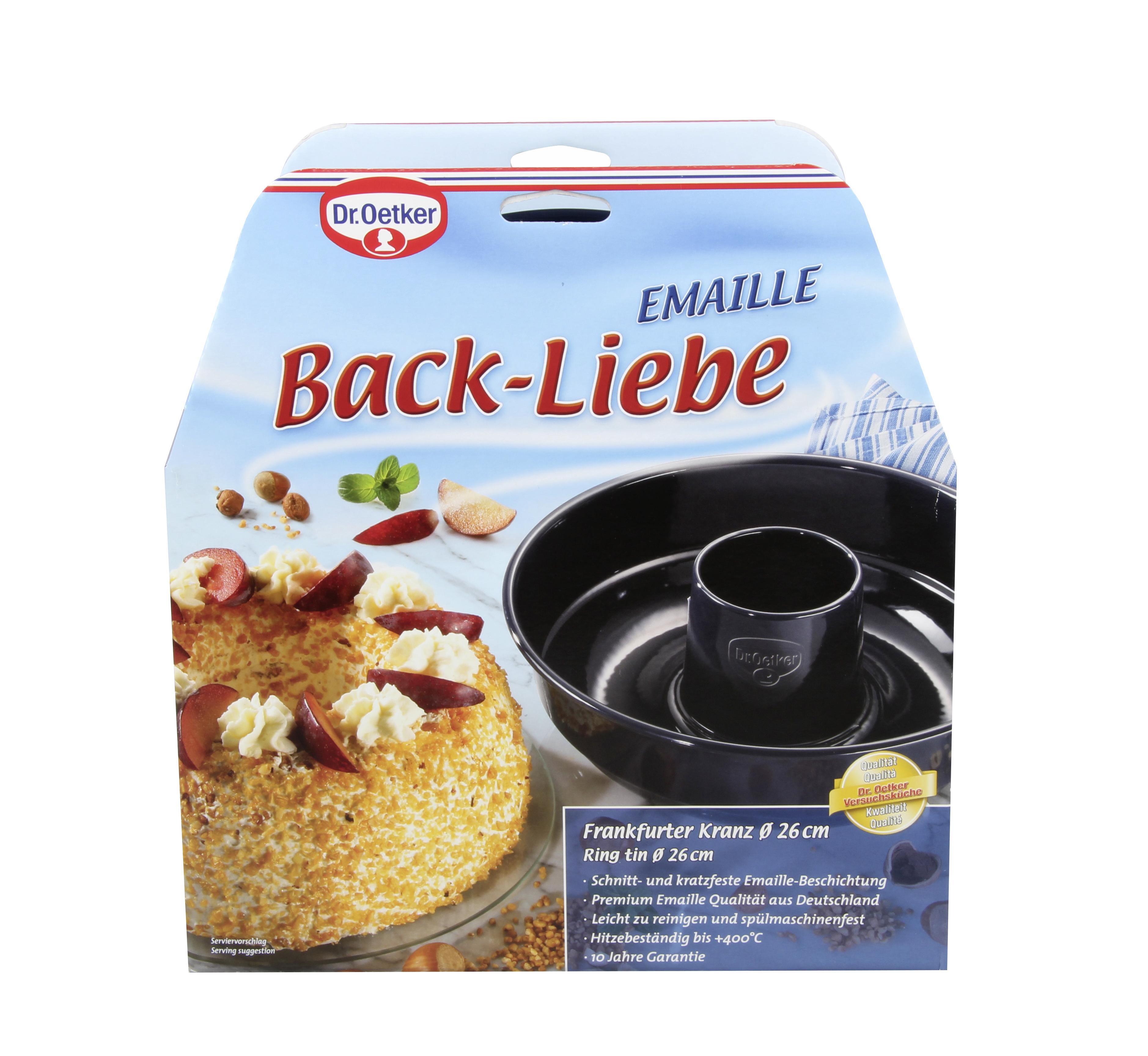 Backform Frankfurter Kranz 2372 Rund DxH: 26x8 cm - Blau, Metall (26/8cm) - Dr.Oetker