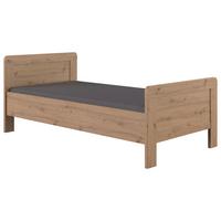 Bett Nadja Eiche Dekor Lf: 90x200cm - Eiche Artisan, KONVENTIONELL, Holzwerkstoff (90/200cm) - MID.YOU