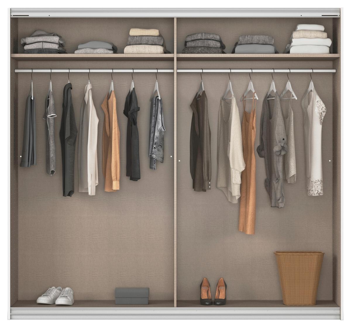 Schwebetürenschrank Glasfront 226 Cm Feldkirch 9, Grau - Dunkelgrau/Grau Hochglanz, MODERN, Glas/Holzwerkstoff (225/210/62cm)