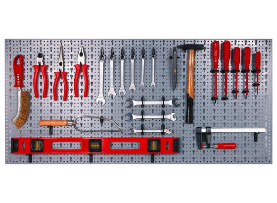 Werkzeugwand 45,5 X 98 cm - Silberfarben, Basics, Kunststoff/Metall (45,5/98,0cm) Werkzeugwand 45,5 X 98 cm - Silberfarben, Basics, Kunststoff/Metall (45,5/98,0cm)