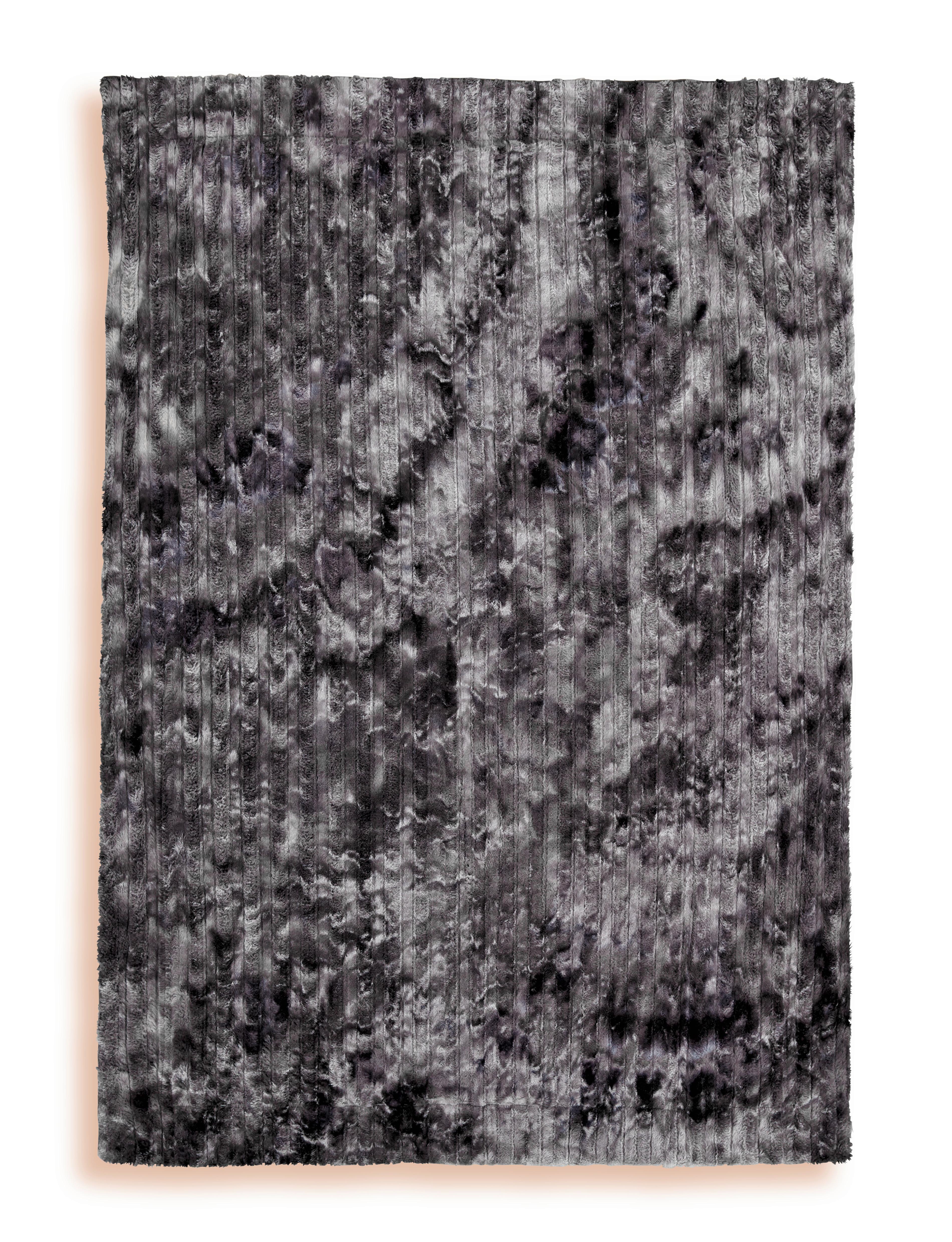 Kuscheldecke Linessa Grau 150x200 cm Felloptik - Grau, KONVENTIONELL, Textil (150/200cm) - Ondega