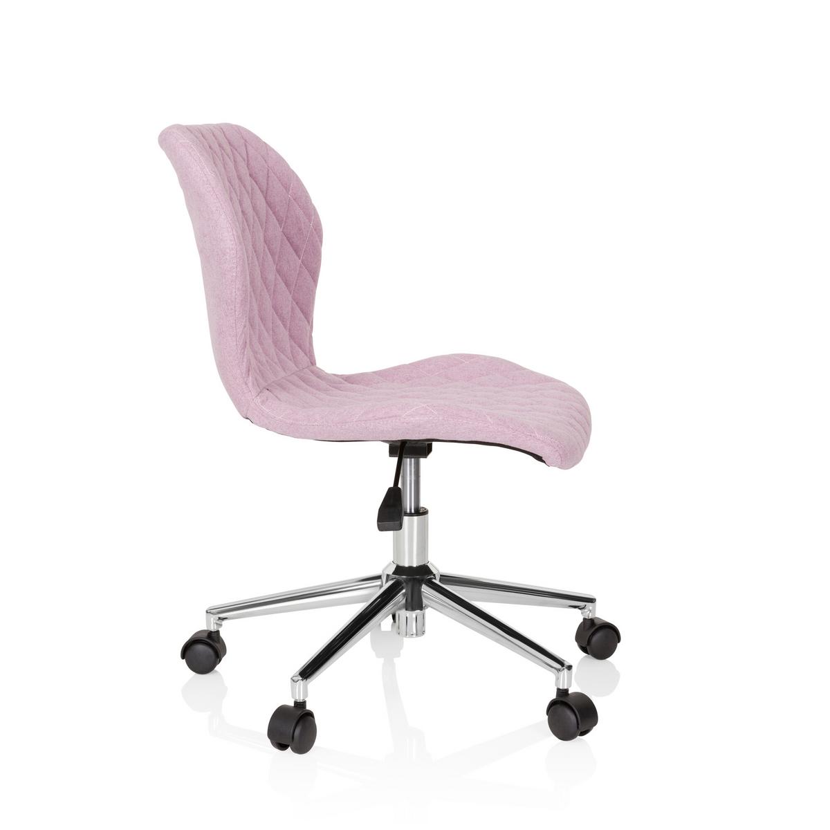 Jugenddrehstuhl Joy II Rosa - Rosa, Basics, Kunststoff/Textil (47/73-83/43cm) - MID.YOU