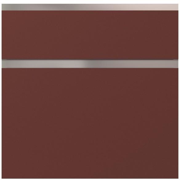 Badmöbel-set 3-tlg. Eastbourne B: Ca. 202 Cm Rot/dunkelgrau - Dunkelgrau, Holzwerkstoff (202cm) - Vertico